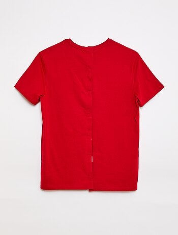 Camiseta de manga corta estampada - Fácil de Poner