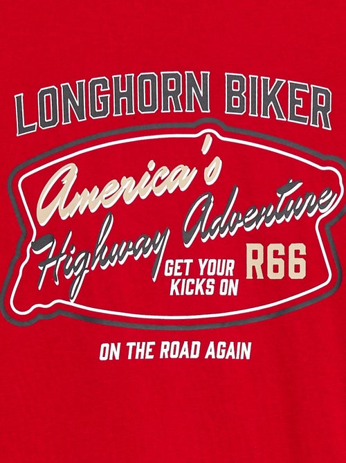 Camiseta de manga corta estampada - Fácil de Poner - Kiabi