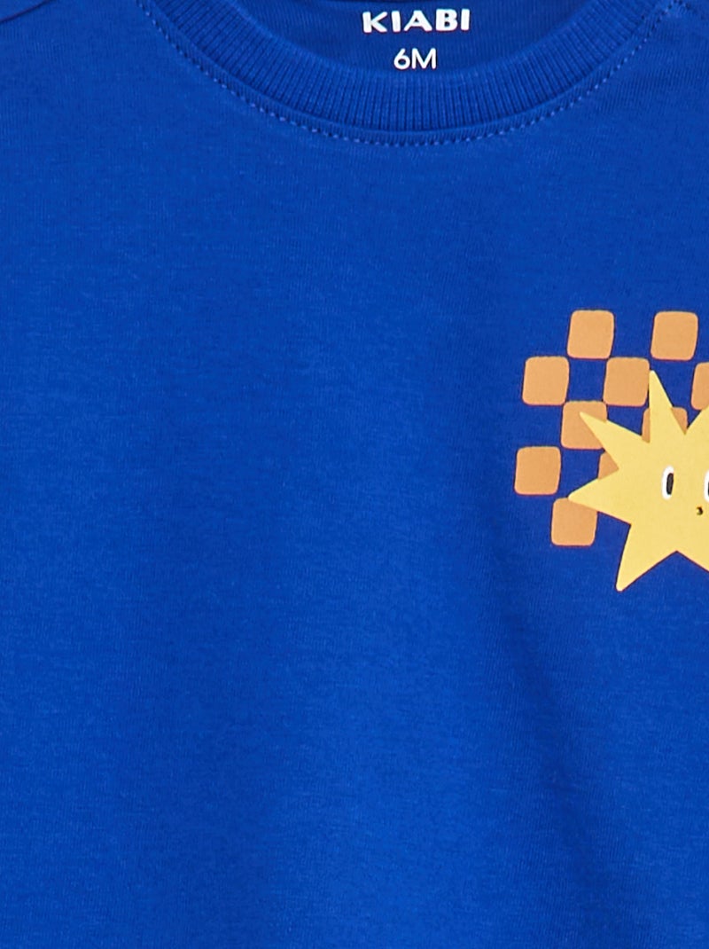 Camiseta de manga corta estampada - Grafik Edition Azul - Kiabi