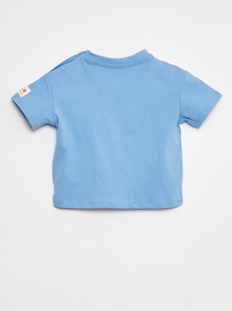 Camiseta de manga corta estampada - Grafik Edition Azul - Kiabi