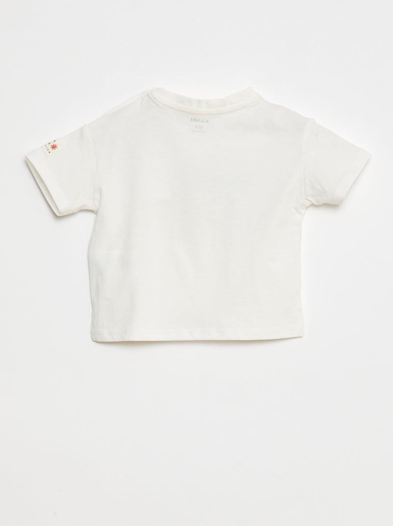 Camiseta de manga corta estampada - Grafik Edition Blanco - Kiabi