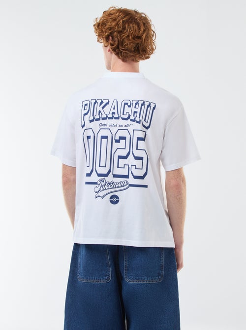 Camiseta de manga corta estampada a doble cara 'Pikachu' 'Pokémon' - Kiabi