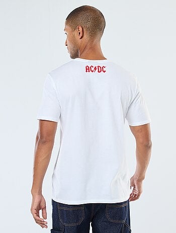Camiseta de manga corta estampada 'AC/DC'