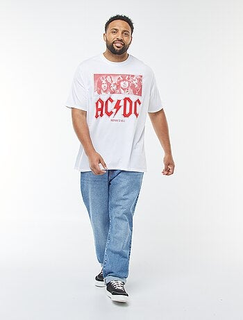 Camiseta de manga corta estampada 'AC/DC'