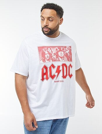 Camiseta de manga corta estampada 'AC/DC'