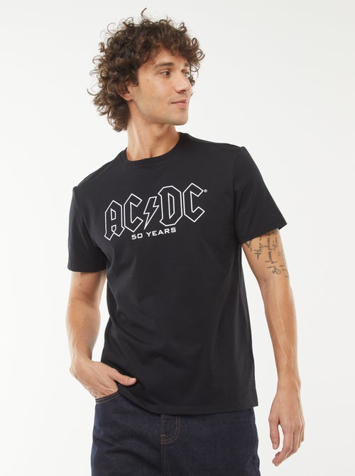 Camiseta de manga corta estampada 'AC/DC' - Kiabi