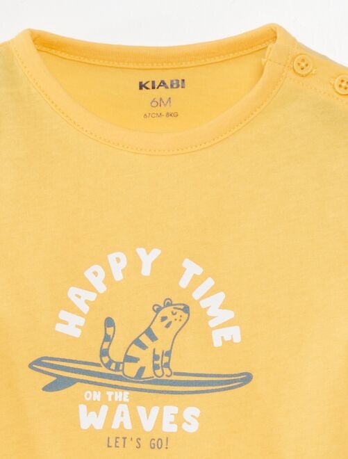 Camiseta de manga corta estampada - Kiabi