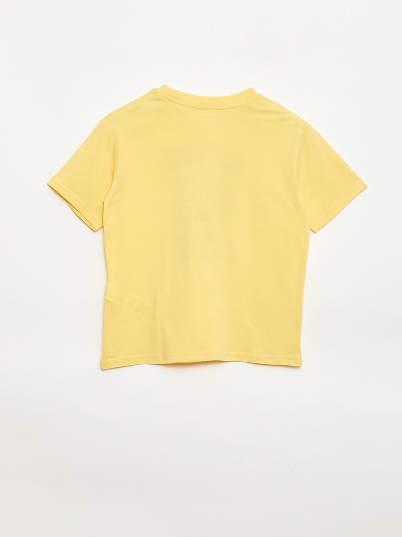 Camiseta de manga corta estampada Amarillo - Kiabi