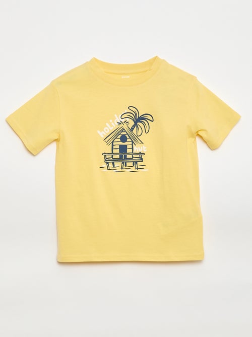 Camiseta de manga corta estampada - Kiabi