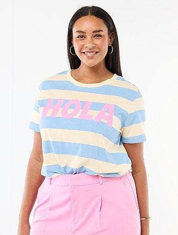 Camiseta de manga corta estampada