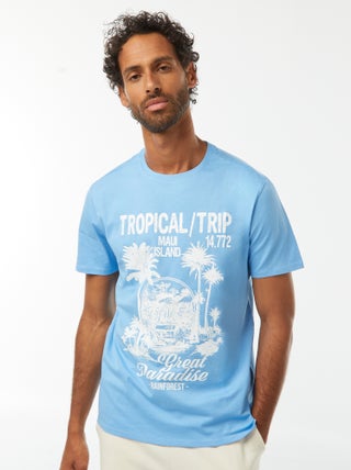 Camiseta de manga corta estampada