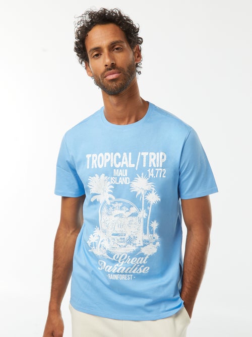 Camiseta de manga corta estampada - Kiabi