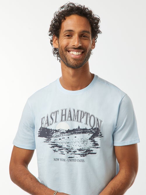 Camiseta de manga corta estampada - Kiabi