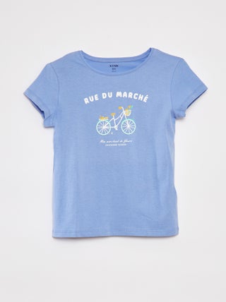 Camiseta de manga corta estampada