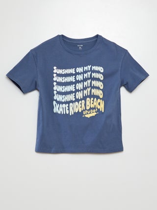 Camiseta de manga corta estampada