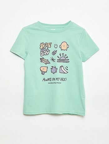 Camiseta de manga corta estampada