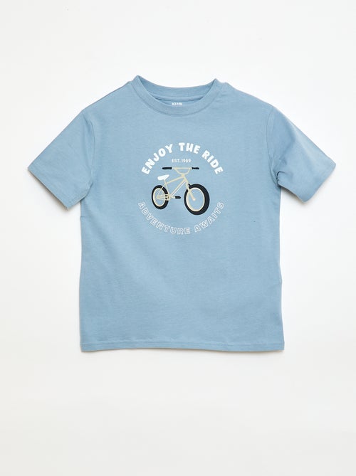 Camiseta de manga corta estampada - Kiabi