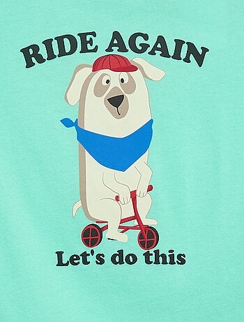 Camiseta de manga corta estampada