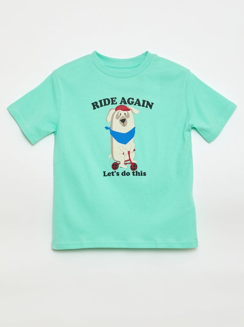 Camiseta de manga corta estampada - Kiabi