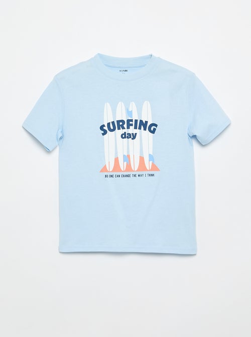 Camiseta de manga corta estampada - Kiabi