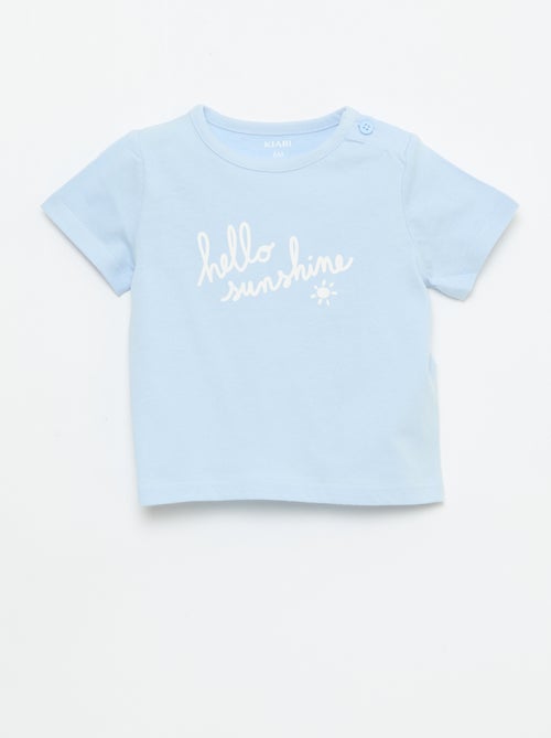 Camiseta de manga corta estampada - Kiabi