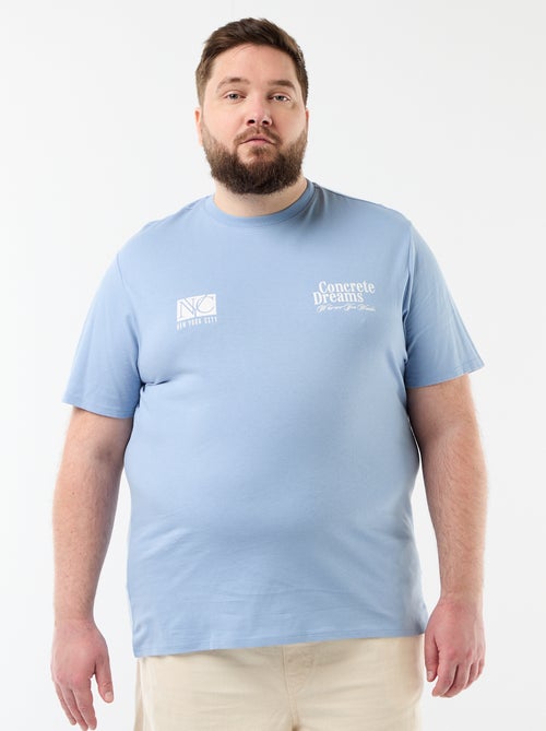 Camiseta de manga corta estampada - Kiabi