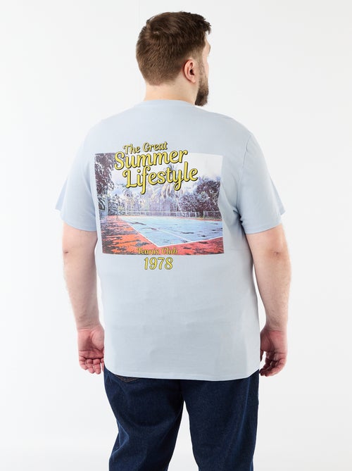 Camiseta de manga corta estampada - Kiabi