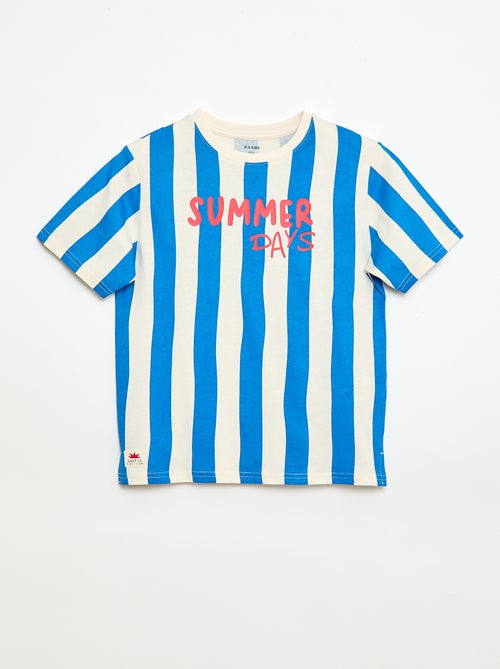 Camiseta de manga corta estampada - Kiabi