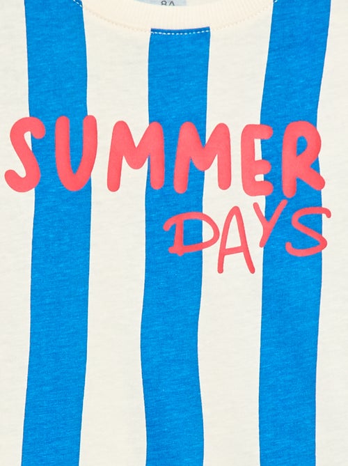 Camiseta de manga corta estampada - Kiabi