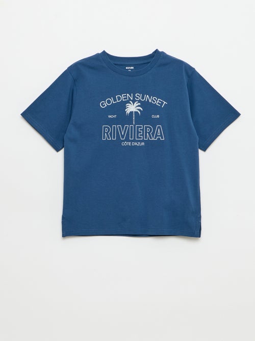 Camiseta de manga corta estampada - Kiabi