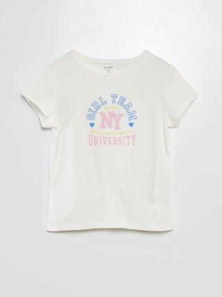 Camiseta de manga corta estampada