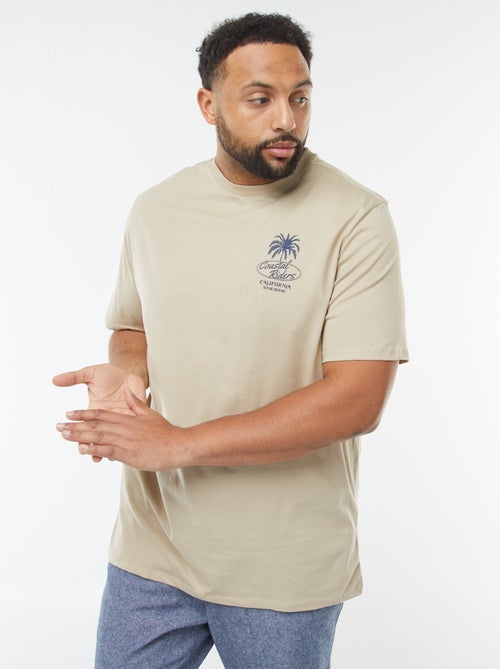 Camiseta de manga corta estampada - Kiabi
