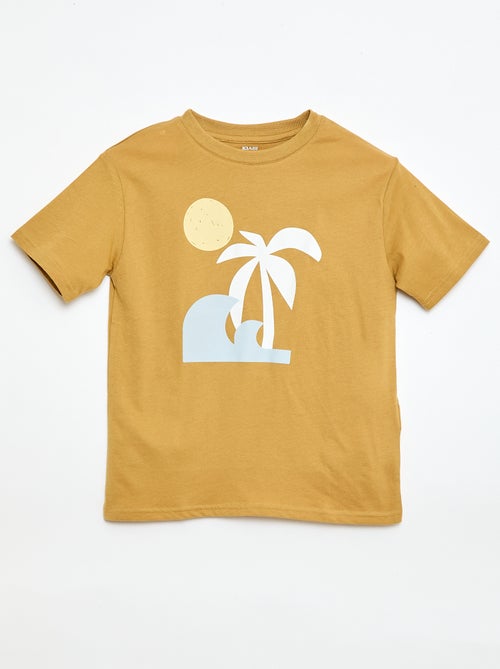 Camiseta de manga corta estampada - Kiabi