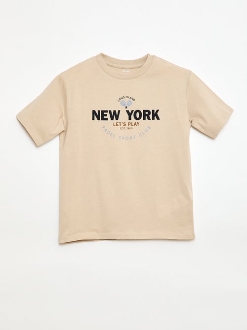 Camiseta de manga corta estampada - Kiabi