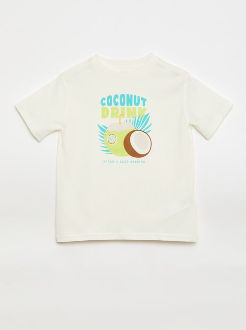 Camiseta de manga corta estampada - Kiabi