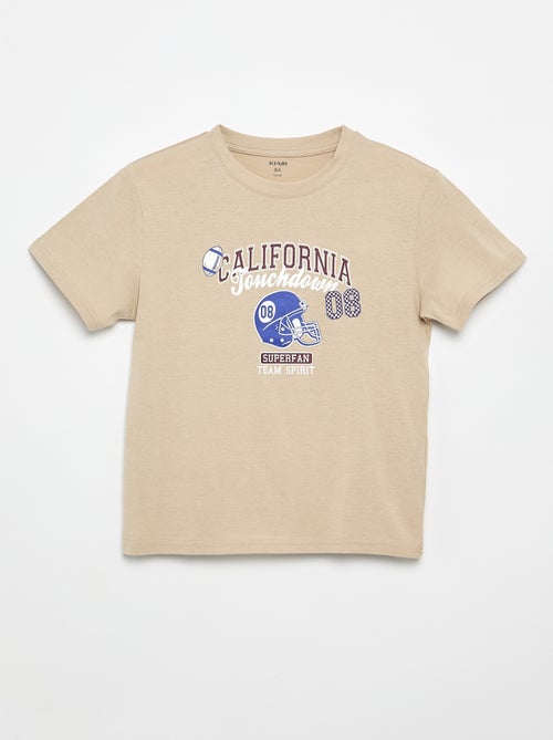 Camiseta de manga corta estampada - Kiabi