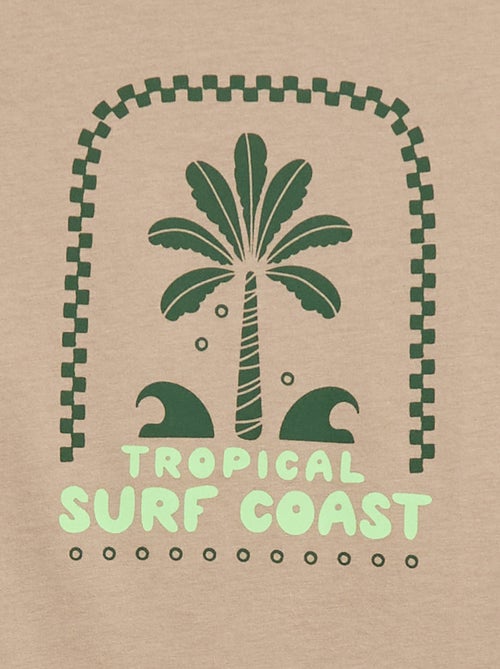 Camiseta de manga corta estampada - Kiabi