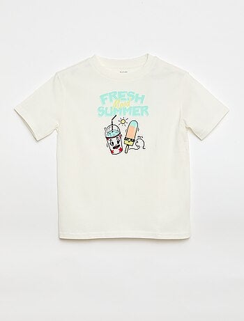 Camiseta de manga corta estampada