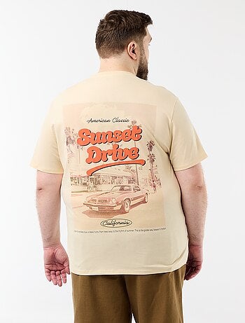 Camiseta de manga corta estampada