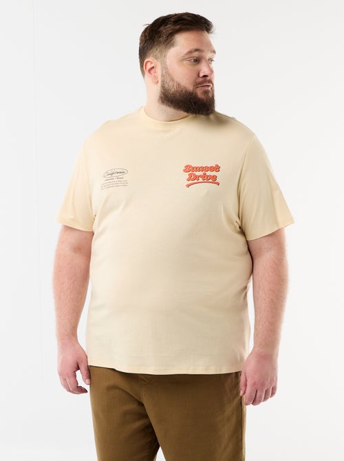 Camiseta de manga corta estampada - Kiabi