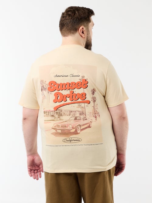 Camiseta de manga corta estampada - Kiabi