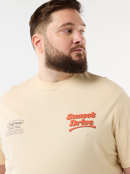Camiseta de manga corta estampada - Kiabi