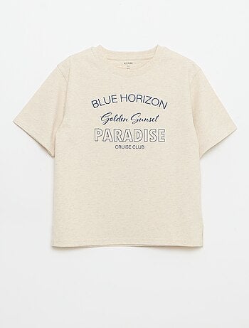 Camiseta de manga corta estampada