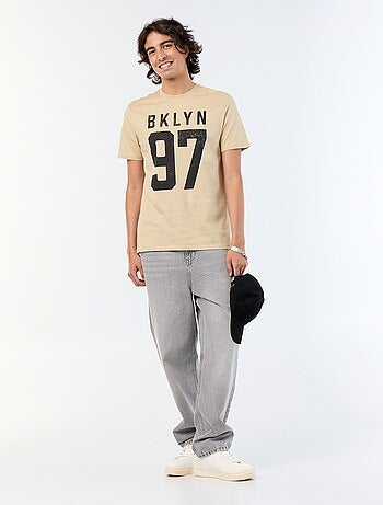 Camiseta de manga corta estampada