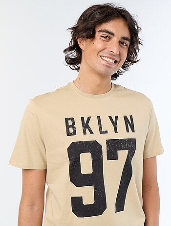 Camiseta de manga corta estampada