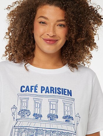 Camiseta de manga corta estampada