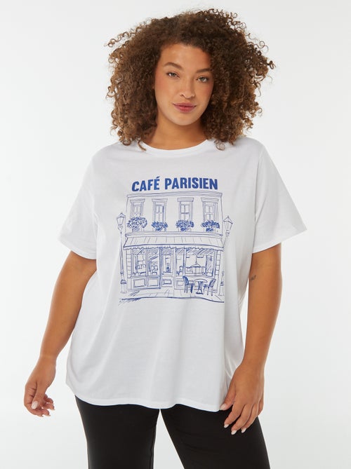 Camiseta de manga corta estampada - Kiabi