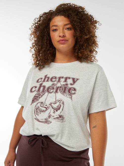 Camiseta de manga corta estampada - Kiabi