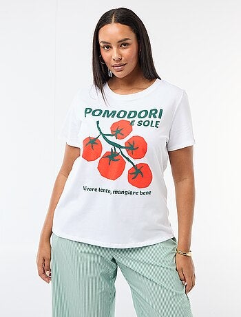 Camiseta de manga corta estampada