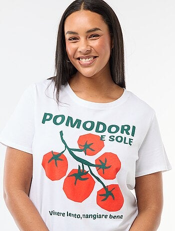 Camiseta de manga corta estampada